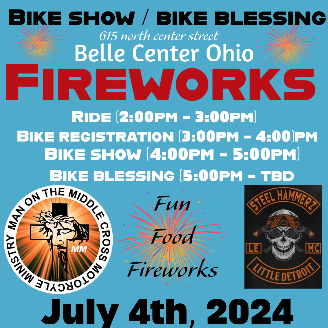 Fireworks bike show / bike blessing