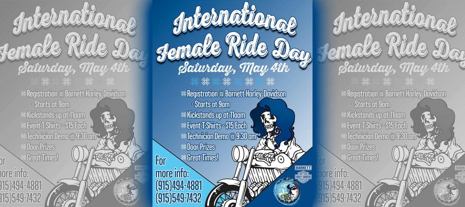 International Female Ride Day with Barnett Harley-Davidson