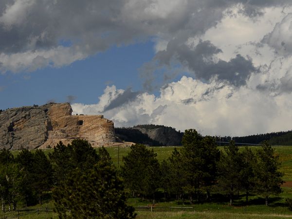 Crazy Horse and Storm Clouds