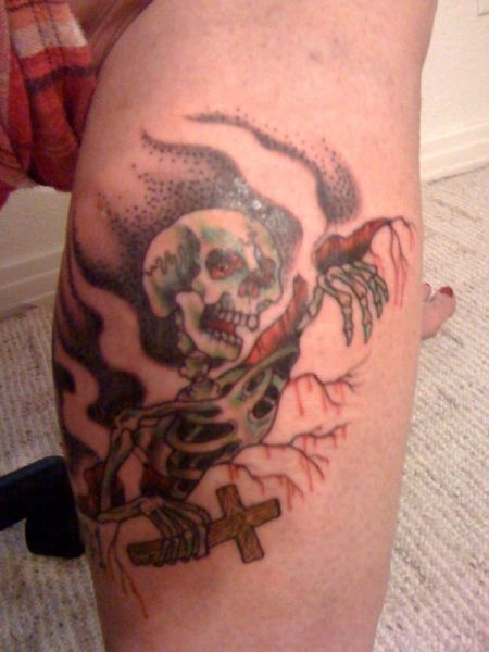 Right Leg Tat