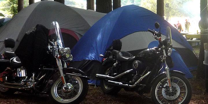 Motorcycle Camping Tips and Motorcycle Campgrounds - CycleFish.com