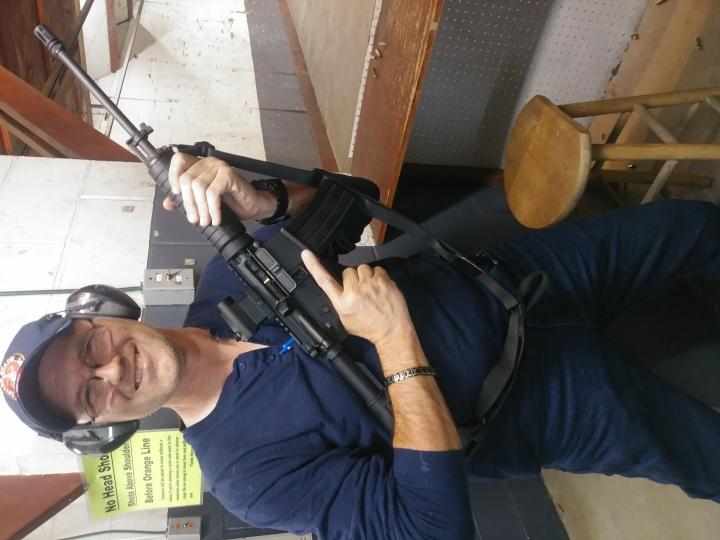 With my AR-15