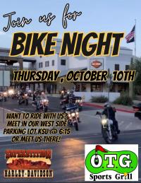 Ride with SHD to Bike Night at O.T.G Sports Grill