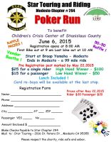 1st Annual Poker Run for the Stanislaus County Children's Crisis Center