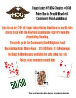 Poker Run to Benefit Newfield Community Flood Assistance