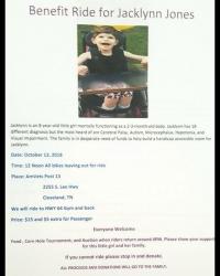 Benefit Ride for Jacklynn