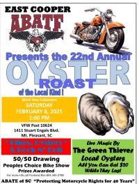 East Cooper Abate Oyster Roast & Bike Show