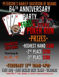 In-Store Poker Run - Peterson's Harley-Davidson of Miami 64th Anniversary