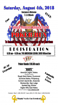 5th Annual MT National Guard Poker Run