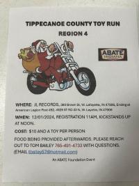 ABATE Tippecanoe County Toy Run