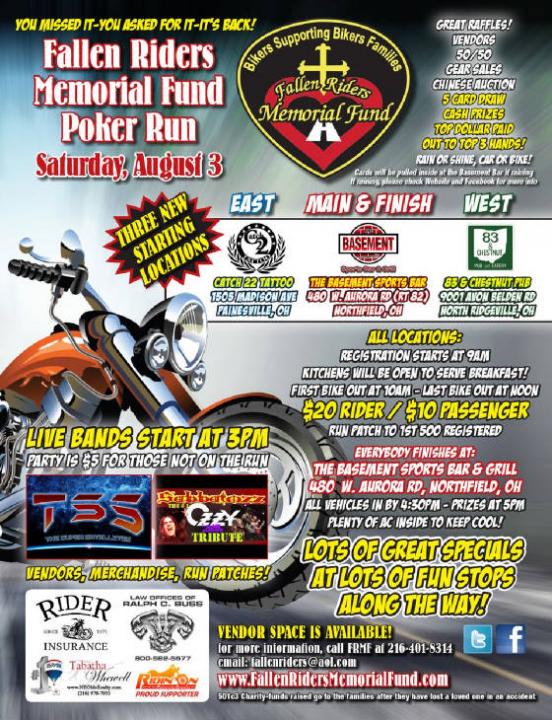 Fallen Riders Memorial Fund Poker Run - CycleFish.com