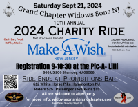 Grand Chapter Widows Sons 10th Annual Charity Ride