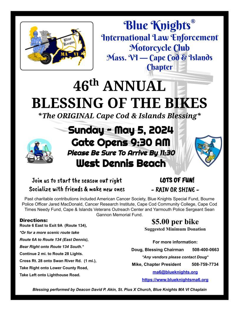 Blue Knights MA VI 46th Annual Blessing of the Bikes