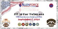 All In For Veterans 10th Anniv. Celebration and Annual Ride