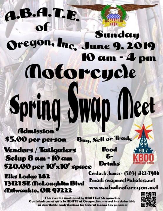 ABATE of Oregon Motorcycle Swap Meet