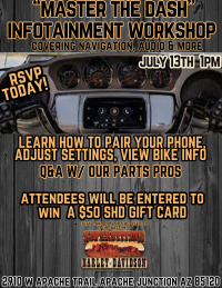 SHD's Infotainment Workshop Covering Navigation, Audio and more.