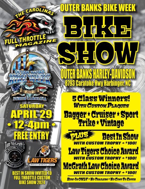 Outer Banks Bike Week Bike Show - CycleFish.com