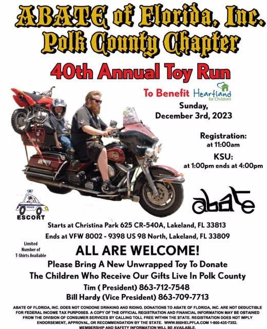 ABATE Polk County Toy Run CycleFish