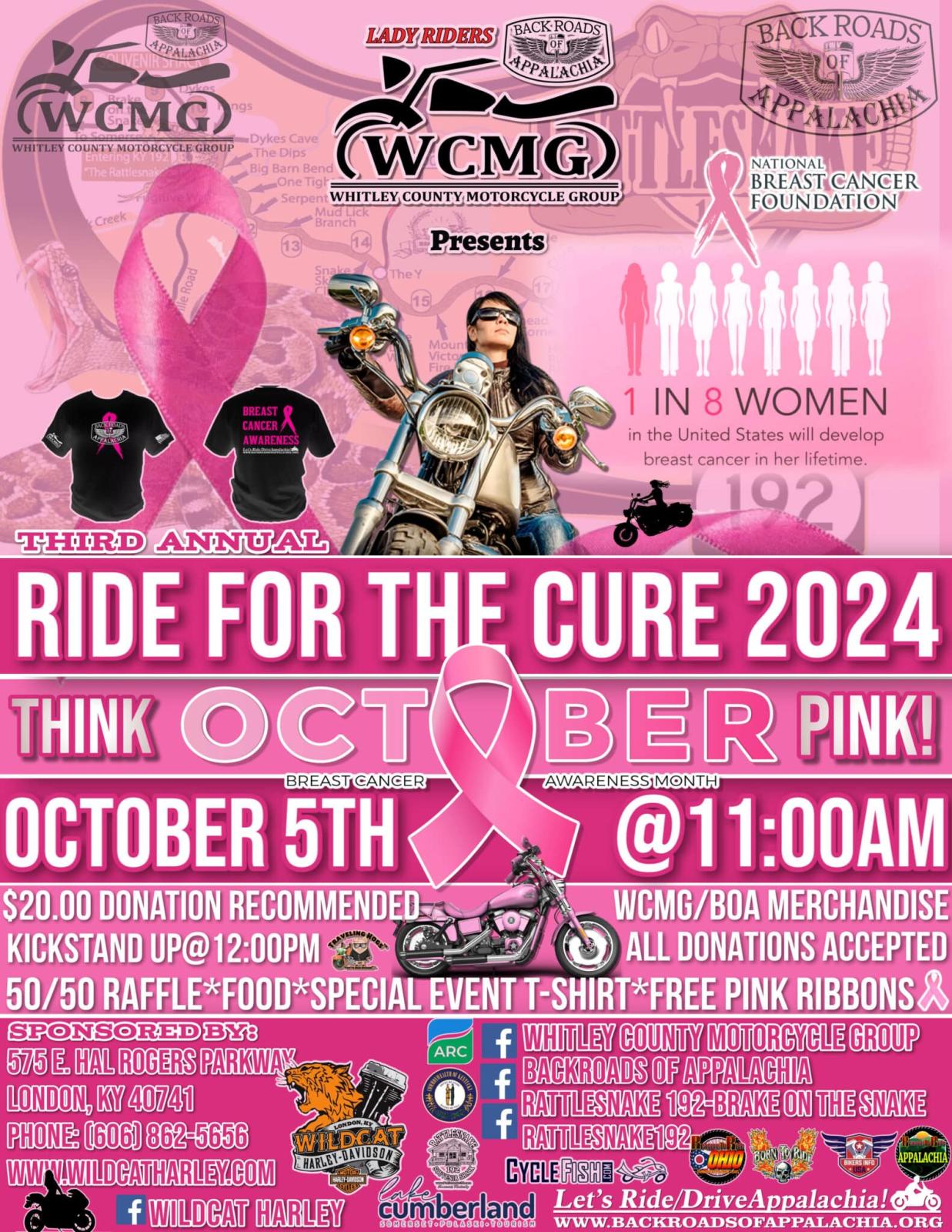 WCMG Lady Riders “Ride for the Cure 2024” with Wildcat HD CycleFish