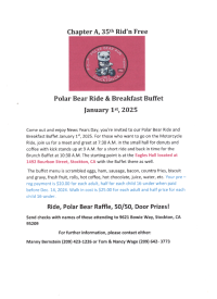 35th Rid'n Free Polar Bear Ride & Breakfast Buffet 