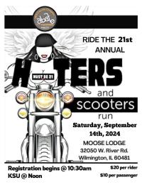 21st annual Hooters and Scooters Run