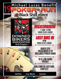 DBA Enid  Halloween bash and poker run benefiting fallen rider