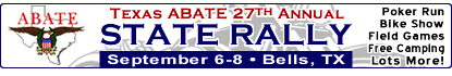 Texas ABATE State Rally Info