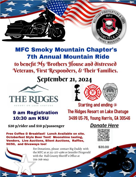 MFC Smoky Mountain Chapter's 7th Annual Mountain Ride
