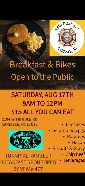 Biker Breakfast buffet (all you can eat)