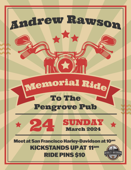 Andrew Rawson Memorial Ride to The Penngrove Pub